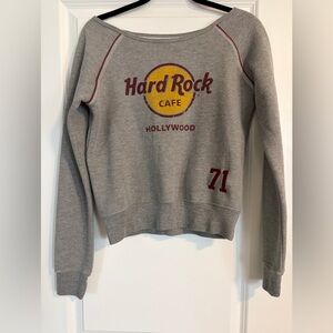 Vintage Hard Rock Cafe -Hollywood wide neck sweatshirt